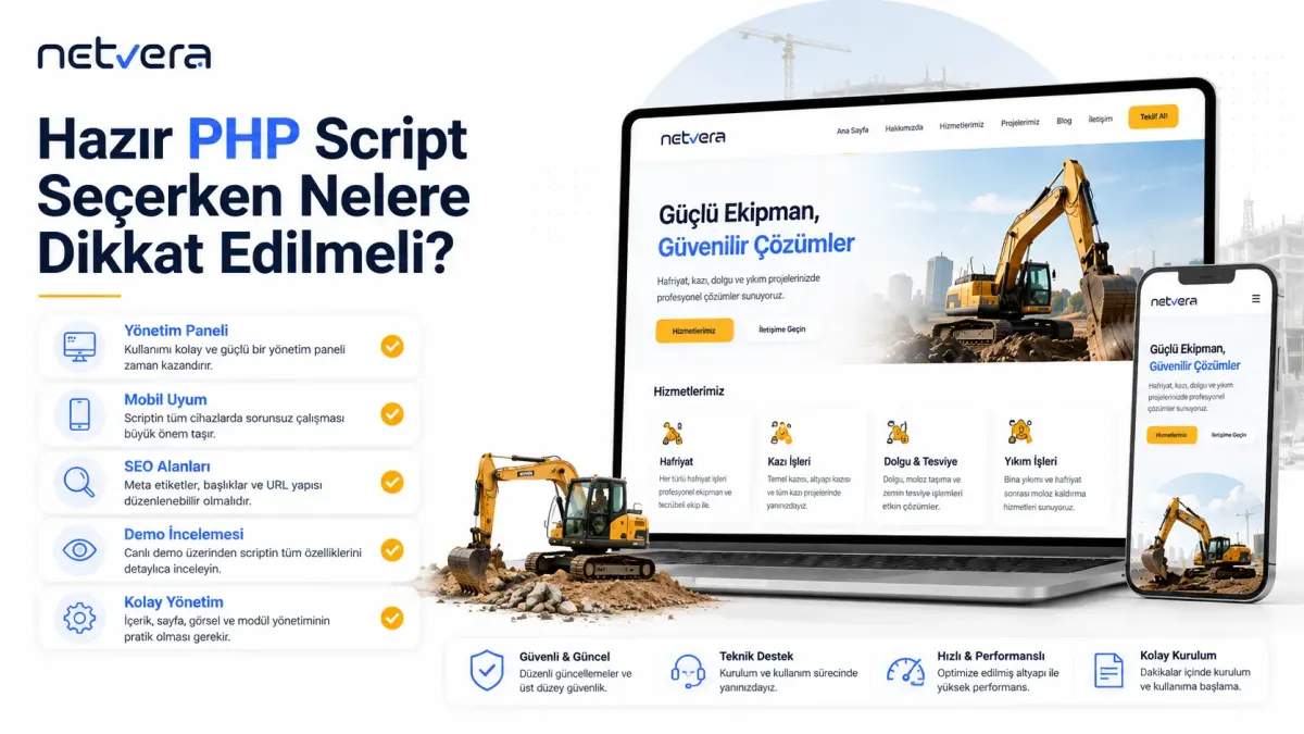 Hafriyat web sitesinde kurumsal tanıtım hizmetler makine parkuru projeler ve iletişim bölümleri