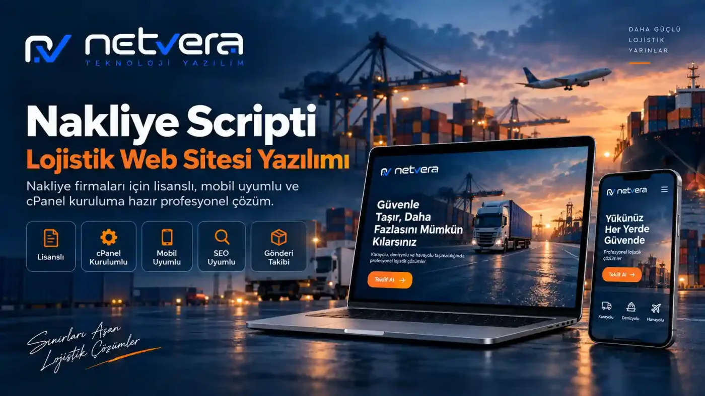 NetVera Nakliye Script Yazılımı Pro kapak görseli